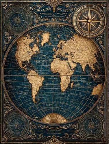 Diamond Painting Karte Diamond Painting Erwachsene, 5D DIY Crystal Art Planet Muster Quadratische Steine Vollbohrer Mosaik Bastelset Erwachsene für Zimmer Deko, Geschenke (100x135cm) -yym2507KM von YANGYUMBOU