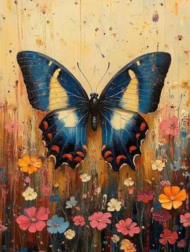 Diamond Painting Schmetterling Diamond Painting Erwachsene, 5D DIY Crystal Art Blume Muster Quadratische Steine Vollbohrer Mosaik Bastelset Erwachsene für Zimmer Deko, Geschenke 40 x 55 cm -yym2507VL Diamond Painting Schmetterling Diamond Painting Erwachsene, 5D DIY Crystal Art Blume Muster Quadratische Steine Vollbohrer Mosaik Bastelset Erwachsene für Zimmer Deko, Geschenke 40 x 55 cm -yym2507VL von YANGYUMBOU