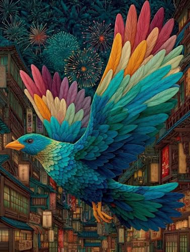 Vogel Diamond Painting 90 x 120 cm, Diamant Painting Bilder Stadt Crystal Art 5D DIY Eckige Steine Diamant Malerei Cross Stitch Stickerei Basteln Erwachsene für Deko Wohnzimmer, Geschenke -yym2507G5 Vogel Diamond Painting 90 x 120 cm, Diamant Painting Bilder Stadt Crystal Art 5D DIY Eckige Steine Diamant Malerei Cross Stitch Stickerei Basteln Erwachsene für Deko Wohnzimmer, Geschenke -yym2507G5 von YANGYUMBOU