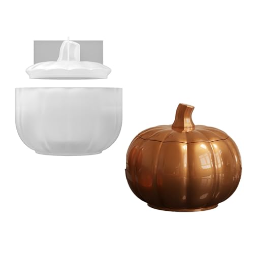 Einzigartige Stifthalter und Aufbewahrungsdosen, Kürbisform, Bastelform mit Deckel, Silikon-Textur, geeignet für Handarbeit, Epoxidharz-Glasform Einzigartige Stifthalter und Aufbewahrungsdosen, Kürbisform, Bastelform mit Deckel, Silikon-Textur, geeignet für Handarbeit, Epoxidharz-Glasform von YANPINGJIA