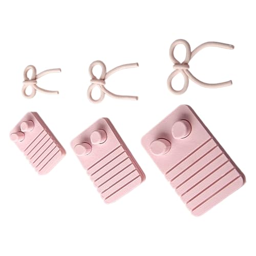 Ohrring-Set aus Ton mit Formassistent und Schleifen-Vorlage für handgefertigte Schmuck-Bastelprojekte, flexible Schmuckdesigns Ohrring-Set aus Ton mit Formassistent und Schleifen-Vorlage für handgefertigte Schmuck-Bastelprojekte, flexible Schmuckdesigns von YANPINGJIA