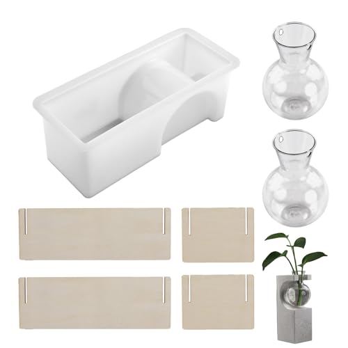 Silikonharzform Für Hydroponische Blütenvase Basis Making Testrohr Pflanzer Display Home Dekoration Blüten Topf Display Silikonform von YANPINGJIA