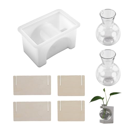 Silikonharzform Für Hydroponische Blütenvase Basis Making Testrohr Pflanzer Display Home Dekoration Blüten Topf Display Silikonform von YANPINGJIA