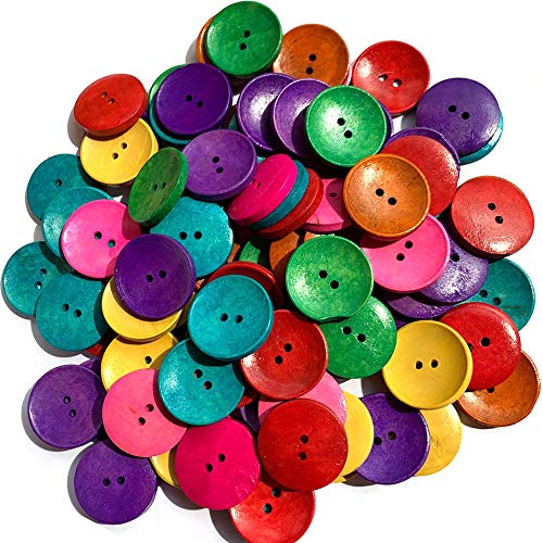 Holzknöpfe, natürliche Hornform, 2 Löcher, Scrapbooking, Nähen, 100 Stück - Braun - Medium Holzknöpfe, natürliche Hornform, 2 Löcher, Scrapbooking, Nähen, 100 Stück - Braun - Medium von YANQINQIN