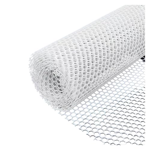YANSHUYU Plastic Canvas FüR Taschen Balkonnetz Mesh Balkonnetz Kreuzstich Stoff(White,50x300cm) von YANSHUYU