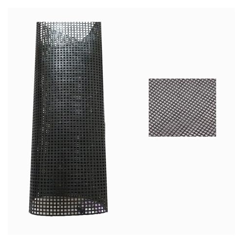 YANSHUYU Plastic Canvas FüR Taschen Kunststoff Mesh Tuch Tasche Haken Handwerk Liefert Handwerk Latch Haken Zubehör Über 33 * 50CM Kreuzstich Stoff(Black Small Grid) von YANSHUYU