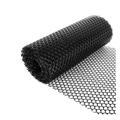 YANSHUYU Plastic Canvas FüR Taschen Kunststoffnetze for Geflügelfarmen Kunststoffnetze for Hausbalkone Kreuzstich Stoff(Black,40x100cm) von YANSHUYU