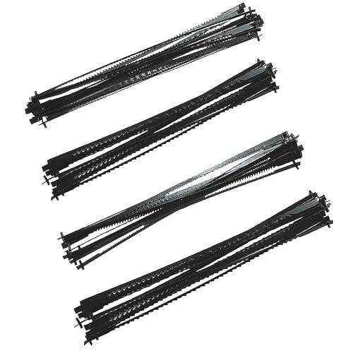 YANSYUAN 12,7 cm Laubsägeblatt-Stiftende, Ersatz für Wen 3921, Craftsman, Dremel, Delta, Penn State, Ryobi und alle 38,1 cm und 40,6 cm Dekupiersäge – (10/15/18/24 TPI) (48 Stück) von YANSYUAN