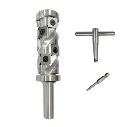 YANSYUAN Bündigfräser-Bit, 1/2-Schaft, oberes und unteres Doppellager, bündiger Fräser für Holzarbeiten, 24 mm Schnittdurchmesser, industrielle Qualität, Trimmer-Schneidwerkzeuge (φ12,7 x T 24 x H 55) YANSYUAN Bündigfräser-Bit, 1/2-Schaft, oberes und unteres Doppellager, bündiger Fräser für Holzarbeiten, 24 mm Schnittdurchmesser, industrielle Qualität, Trimmer-Schneidwerkzeuge (φ12,7 x T 24 x H 55) von YANSYUAN