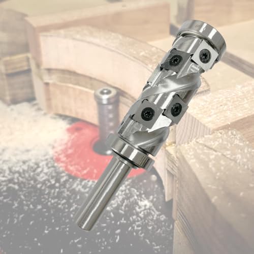 YANSYUAN Bündigfräser-Bit, 1/2-Schaft, oberes und unteres Doppellager, bündiger Fräser für Holzarbeiten, 24 mm Schnittdurchmesser, industrielle Qualität, Trimmer-Schneidwerkzeuge (φ12,7 x T 24 x H 50) YANSYUAN Bündigfräser-Bit, 1/2-Schaft, oberes und unteres Doppellager, bündiger Fräser für Holzarbeiten, 24 mm Schnittdurchmesser, industrielle Qualität, Trimmer-Schneidwerkzeuge (φ12,7 x T 24 x H 50) von YANSYUAN