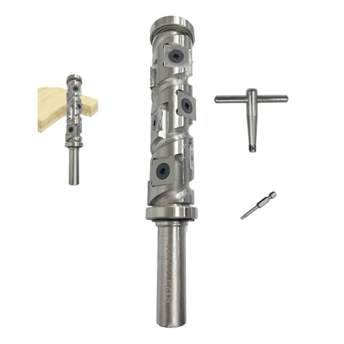 YANSYUAN Robuster 12-mm-Schaft-Fräser-Bit mit Doppellagern oben und unten, 10 austauschbare Hartmetall-Einsätze, 85 mm Schnittlänge, 24 mm Schnittdurchmesser für Holzbearbeitung YANSYUAN Robuster 12-mm-Schaft-Fräser-Bit mit Doppellagern oben und unten, 10 austauschbare Hartmetall-Einsätze, 85 mm Schnittlänge, 24 mm Schnittdurchmesser für Holzbearbeitung von YANSYUAN
