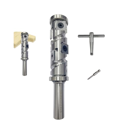 YANSYUAN Strapazierfähiger 1,27 cm Schaft, bündiger Fräser mit Doppellager oben und unten, 10 austauschbare Hartmetall-Einsätze, 65 mm Schnittlänge, 24 mm Schnittdurchmesser für Holzbearbeitung YANSYUAN Strapazierfähiger 1,27 cm Schaft, bündiger Fräser mit Doppellager oben und unten, 10 austauschbare Hartmetall-Einsätze, 65 mm Schnittlänge, 24 mm Schnittdurchmesser für Holzbearbeitung von YANSYUAN
