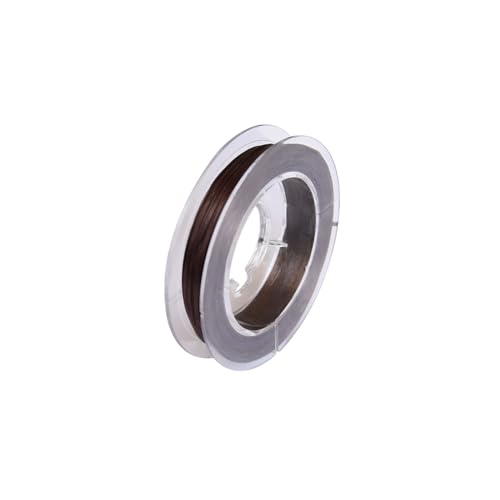 1 Rolle 0.8mm Elastische Armband Schnur 10m Elastische Band Für Armbänder Elastische Schnur Armband Basteln Elastische Schmuckfaden (Dunkelbraun) von YANTAISIYU