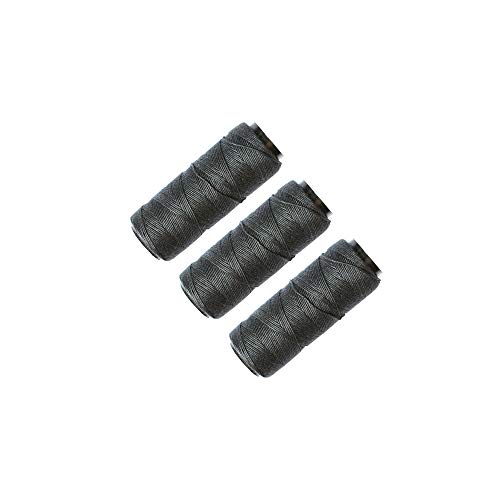 3 Rollen Nähgarn für Nähen Haarverlängerungen Perücken DIY (Schwarz) von YANTAISIYU
