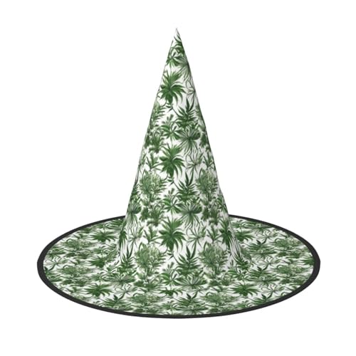 Blühende Kräuter und krautige Pflanzen Druck Karneval Unisex Kostüm Halloween Hexenhut für Partys Maskeraden Rollenspiele Blühende Kräuter und krautige Pflanzen Druck Karneval Unisex Kostüm Halloween Hexenhut für Partys Maskeraden Rollenspiele von YANYU