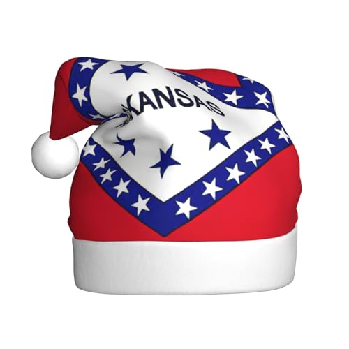 YANYU Arkansas State Flag Print Christmas Beanie Santa Hat Christmas Headbands For Adults Funny Christmas Party YANYU Arkansas State Flag Print Christmas Beanie Santa Hat Christmas Headbands For Adults Funny Christmas Party von YANYU