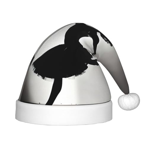 YANYU Festliche Weihnachtsmütze mit Ballerina-Motiv, personalisierbar, Weihnachtsmannmütze, Urlaubsparty-Zubehör, Weihnachtsmütze YANYU Festliche Weihnachtsmütze mit Ballerina-Motiv, personalisierbar, Weihnachtsmannmütze, Urlaubsparty-Zubehör, Weihnachtsmütze von YANYU