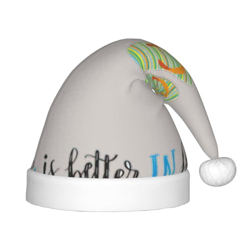 YANYU Flip-Flops, Kalligraphie, Strandschuhe, bedruckt, festliche Weihnachtsmütze, personalisierbar, Weihnachtsmannmütze, Urlaubsparty-Zubehör, Weihnachtsmütze YANYU Flip-Flops, Kalligraphie, Strandschuhe, bedruckt, festliche Weihnachtsmütze, personalisierbar, Weihnachtsmannmütze, Urlaubsparty-Zubehör, Weihnachtsmütze von YANYU