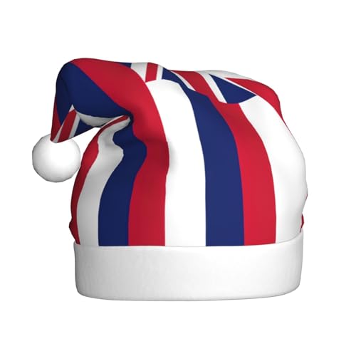 YANYU Hawaii-Flaggen-Druck, Weihnachtsmütze, Weihnachts-Stirnbänder für Erwachsene, lustige Weihnachtsfeier YANYU Hawaii-Flaggen-Druck, Weihnachtsmütze, Weihnachts-Stirnbänder für Erwachsene, lustige Weihnachtsfeier von YANYU