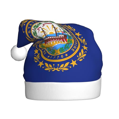 YANYU New Hampshire State Flag Print Christmas Beanie Santa Hat Christmas Headbands For Adults Funny Christmas Party YANYU New Hampshire State Flag Print Christmas Beanie Santa Hat Christmas Headbands For Adults Funny Christmas Party von YANYU