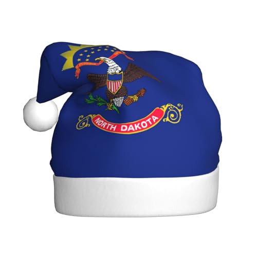 YANYU North Dakota State Flag Print Christmas Beanie Santa Hat Christmas Headbands For Adults Funny Christmas Party YANYU North Dakota State Flag Print Christmas Beanie Santa Hat Christmas Headbands For Adults Funny Christmas Party von YANYU