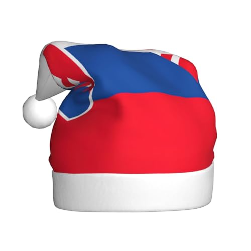 YANYU Weihnachtsmütze mit Flagge der Slowakei, Weihnachtsmannmütze, Stirnbänder für Erwachsene, lustige Weihnachtsfeier YANYU Weihnachtsmütze mit Flagge der Slowakei, Weihnachtsmannmütze, Stirnbänder für Erwachsene, lustige Weihnachtsfeier von YANYU