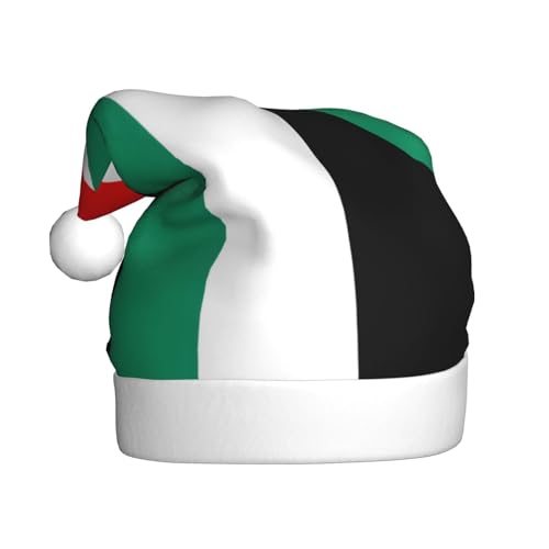 YANYU Weihnachtsmütze mit Palästina-Flagge, Weihnachtsmannmütze, Stirnbänder für Erwachsene, lustige Weihnachtsfeier YANYU Weihnachtsmütze mit Palästina-Flagge, Weihnachtsmannmütze, Stirnbänder für Erwachsene, lustige Weihnachtsfeier von YANYU