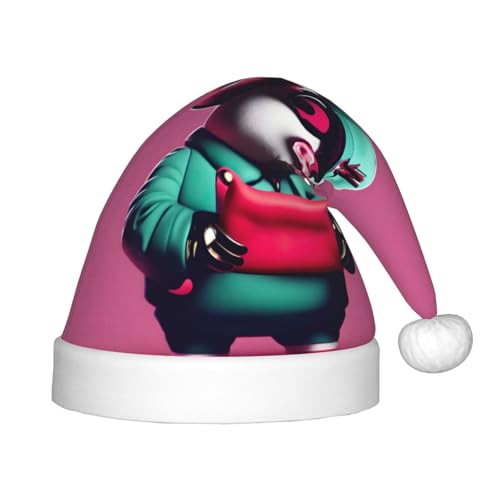 YANYU Weihnachtsmütze mit Schweinchen-Aufdruck, personalisierbar, Weihnachtsmannmütze, Urlaubsparty-Zubehör, Weihnachtsmütze YANYU Weihnachtsmütze mit Schweinchen-Aufdruck, personalisierbar, Weihnachtsmannmütze, Urlaubsparty-Zubehör, Weihnachtsmütze von YANYU