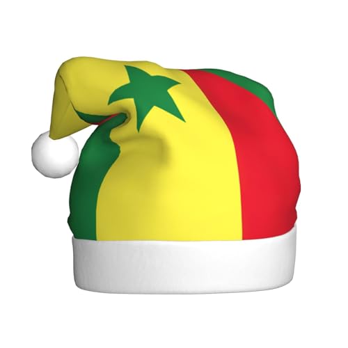 YANYU Weihnachtsmütze mit Senegal-Flagge, Weihnachtsmannmütze, Stirnbänder für Erwachsene, lustige Weihnachtsfeier YANYU Weihnachtsmütze mit Senegal-Flagge, Weihnachtsmannmütze, Stirnbänder für Erwachsene, lustige Weihnachtsfeier von YANYU