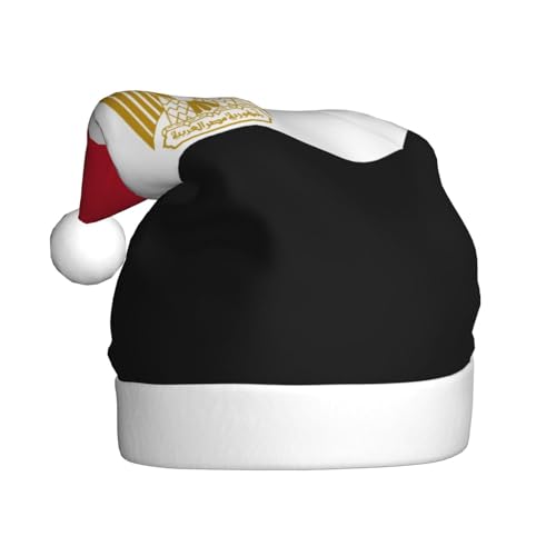 YANYU Weihnachtsmütze mit ägyptischer Flagge, Weihnachtsmannmütze, Stirnbänder für Erwachsene, lustige Weihnachtsfeier YANYU Weihnachtsmütze mit ägyptischer Flagge, Weihnachtsmannmütze, Stirnbänder für Erwachsene, lustige Weihnachtsfeier von YANYU