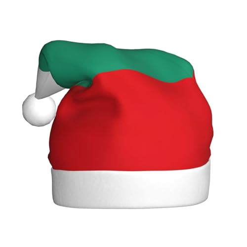 YANYU Weihnachtsmütze mit bulgarischer Flagge, Weihnachtsmannmütze, Stirnbänder für Erwachsene, lustige Weihnachtsfeier YANYU Weihnachtsmütze mit bulgarischer Flagge, Weihnachtsmannmütze, Stirnbänder für Erwachsene, lustige Weihnachtsfeier von YANYU