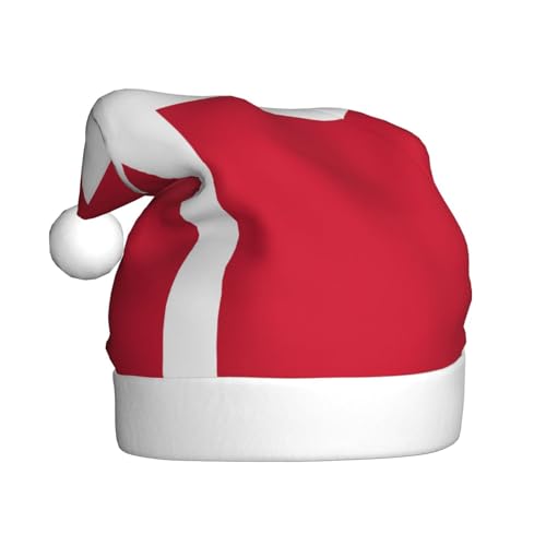 YANYU Weihnachtsmütze mit dänischer Flagge, Weihnachtsmannmütze, Stirnbänder für Erwachsene, lustige Weihnachtsfeier YANYU Weihnachtsmütze mit dänischer Flagge, Weihnachtsmannmütze, Stirnbänder für Erwachsene, lustige Weihnachtsfeier von YANYU