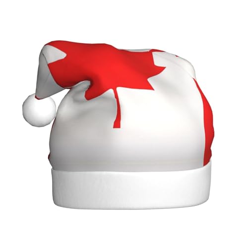 YANYU Weihnachtsmütze mit kanadischer Flagge, Weihnachtsmannmütze, Stirnbänder für Erwachsene, lustige Weihnachtsfeier YANYU Weihnachtsmütze mit kanadischer Flagge, Weihnachtsmannmütze, Stirnbänder für Erwachsene, lustige Weihnachtsfeier von YANYU