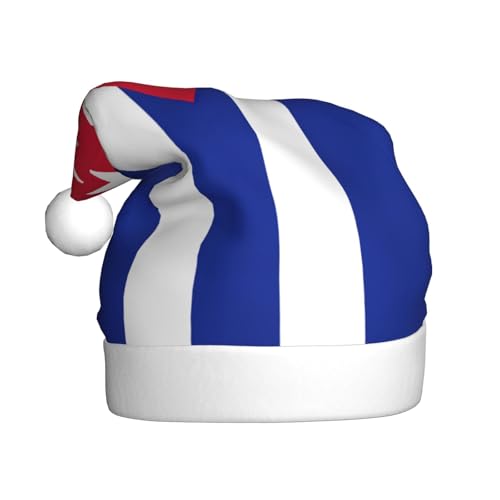 YANYU Weihnachtsmütze mit kubanischer Flagge, Weihnachtsmannmütze, Stirnbänder für Erwachsene, lustige Weihnachtsfeier YANYU Weihnachtsmütze mit kubanischer Flagge, Weihnachtsmannmütze, Stirnbänder für Erwachsene, lustige Weihnachtsfeier von YANYU