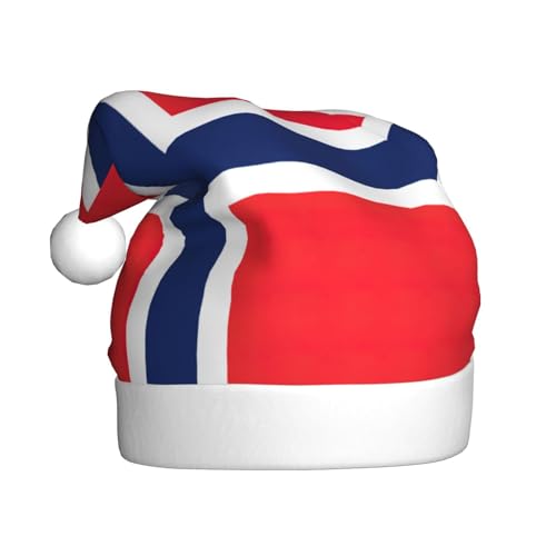 YANYU Weihnachtsmütze mit norwegischer Flagge, Weihnachtsmannmütze, Stirnbänder für Erwachsene, lustige Weihnachtsfeier YANYU Weihnachtsmütze mit norwegischer Flagge, Weihnachtsmannmütze, Stirnbänder für Erwachsene, lustige Weihnachtsfeier von YANYU