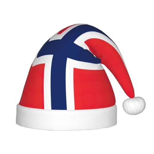 YANYU Weihnachtsmütze mit norwegischer Flagge, personalisierbar, Weihnachtsmannmütze, Urlaubsparty-Zubehör, Weihnachtsmütze YANYU Weihnachtsmütze mit norwegischer Flagge, personalisierbar, Weihnachtsmannmütze, Urlaubsparty-Zubehör, Weihnachtsmütze von YANYU
