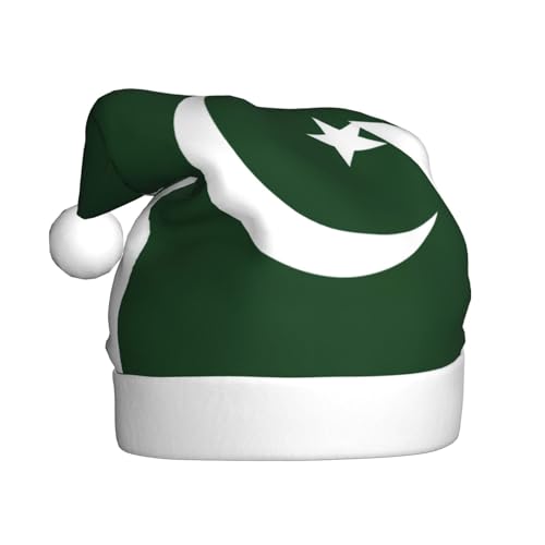 YANYU Weihnachtsmütze mit pakistanischer Flagge, Weihnachtsmannmütze, Stirnbänder für Erwachsene, lustige Weihnachtsfeier YANYU Weihnachtsmütze mit pakistanischer Flagge, Weihnachtsmannmütze, Stirnbänder für Erwachsene, lustige Weihnachtsfeier von YANYU