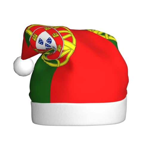 YANYU Weihnachtsmütze mit portugiesischer Flagge, Weihnachtsmannmütze, Stirnbänder für Erwachsene, lustige Weihnachtsfeier YANYU Weihnachtsmütze mit portugiesischer Flagge, Weihnachtsmannmütze, Stirnbänder für Erwachsene, lustige Weihnachtsfeier von YANYU