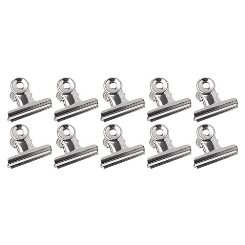 10 x Metallklammern, Lebensmittel-Versiegelung, Beutelklemme, Papier, Dokumente, Tickets, Ordner, Heftklammern, Z-Clip von YAOGUI