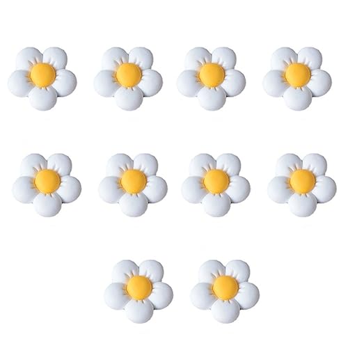 10 x gepolsterte Applikationen in Blumenform, zum Basteln, Spielzeug, Kleidung, Nähen, Frauen-Haarspange von YAOGUI