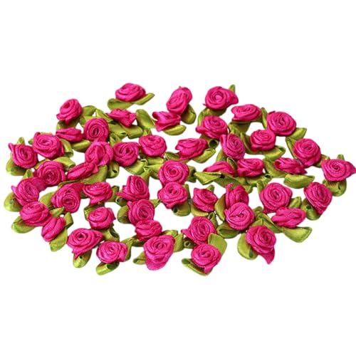 100 x Rosenblüten-Applikationen, Haarspange, Haarband, Armband, Kleidung, Fäustlinge, Nähen, Basteln, Flicken für Haarband 100 x Rosenblüten-Applikationen, Haarspange, Haarband, Armband, Kleidung, Fäustlinge, Nähen, Basteln, Flicken für Haarband von YAOGUI