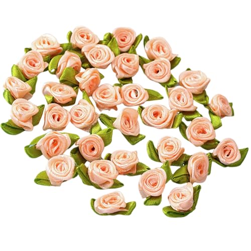 100 x Rosenblüten-Applikationen, Haarspange, Haarband, Armband, Kleidung, Fäustlinge, Nähen, Basteln, Flicken für Haarband 100 x Rosenblüten-Applikationen, Haarspange, Haarband, Armband, Kleidung, Fäustlinge, Nähen, Basteln, Flicken für Haarband von YAOGUI