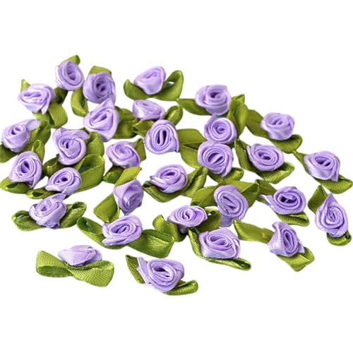 100 x Rosenblüten-Applikationen, Haarspange, Haarband, Armband, Kleidung, Fäustlinge, Nähen, Basteln, Flicken für Haarband 100 x Rosenblüten-Applikationen, Haarspange, Haarband, Armband, Kleidung, Fäustlinge, Nähen, Basteln, Flicken für Haarband von YAOGUI