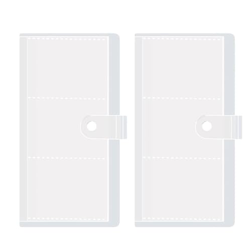 2 x Mehrzweck-Einsteckseiten-Organizer, Kartenalbum mit/ohne Schnappverschluss für sichere und effiziente Dokumentenaufbewahrung 2 x Mehrzweck-Einsteckseiten-Organizer, Kartenalbum mit/ohne Schnappverschluss für sichere und effiziente Dokumentenaufbewahrung von YAOGUI