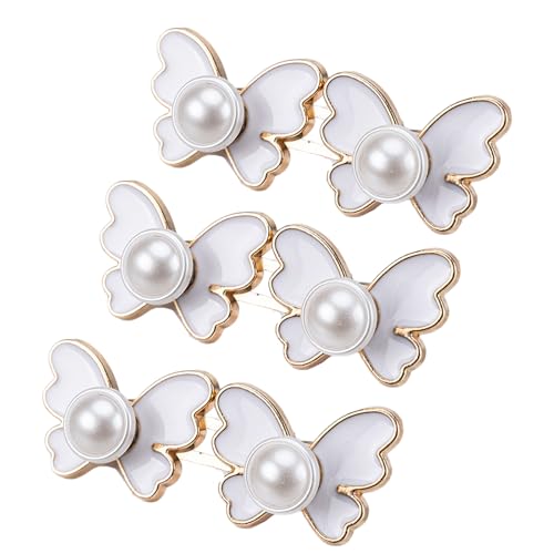 3 Stück modische Perlen Schmetterling Taille Straffung Clip Taillenverstellung Strumpfhalter für lose Jeans Hosen Frauen Zubehör Frauen Bund Einstellwerkzeug 3 Stück modische Perlen Schmetterling Taille Straffung Clip Taillenverstellung Strumpfhalter für lose Jeans Hosen Frauen Zubehör Frauen Bund Einstellwerkzeug von YAOGUI