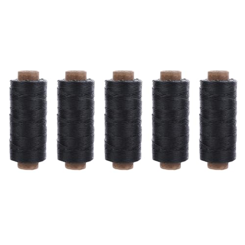 5 Brötchen Leder Nähfadengewachungsfadenkabel 109 Meter Jeweils Für Lederhandwerksnähung Buchbindungsschuh Reparaturkabel von YAOGUI
