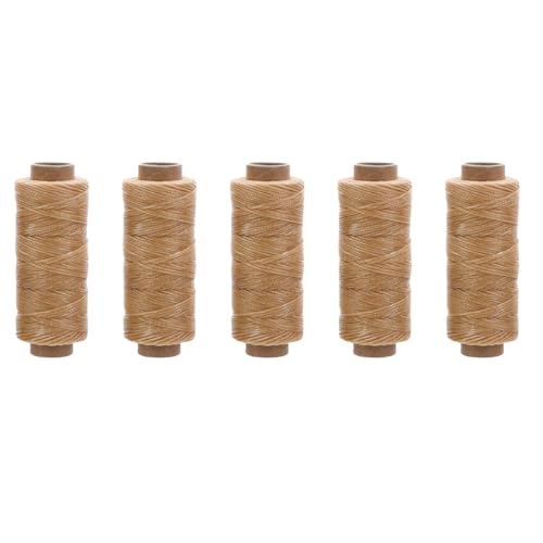 5 Brötchen Leder Nähfadengewachungsfadenkabel 109 Meter Jeweils Für Lederhandwerksnähung Buchbindungsschuh Reparaturkabel von YAOGUI