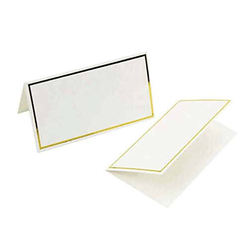 50 Stück/Packung Tischkarten, kleine Zeltkarten mit Goldfolien-Rand, Tischkarten für Hochzeiten, Bankette, Karten, Tischkarten, kleine Zeltkarten mit Goldfolien-Rand, Tischname 50 Stück/Packung Tischkarten, kleine Zeltkarten mit Goldfolien-Rand, Tischkarten für Hochzeiten, Bankette, Karten, Tischkarten, kleine Zeltkarten mit Goldfolien-Rand, Tischname von YAOGUI