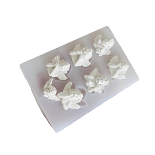 Artistics Silikon-Set, 7 Charm-Engelsformen für Kunst, Seife, hohe Temperaturbeständigkeit, Schmuckherstellung, Silikon von YAOGUI