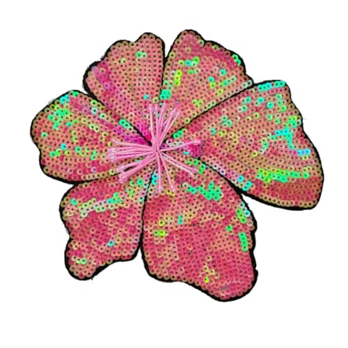 Bestickte Blumen-Applikation, Pailletten-Flicken, Nähzubehör zum Personalisieren modischer Kleidung, Kostüm-Accessoires von YAOGUI